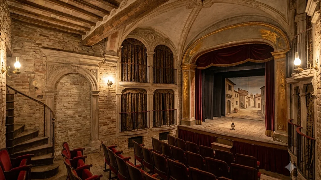 UNESCO historic theatres of the Marche: an Italian-style theatre auditorium